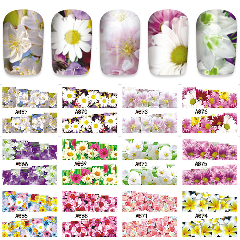 flower nail tattoos