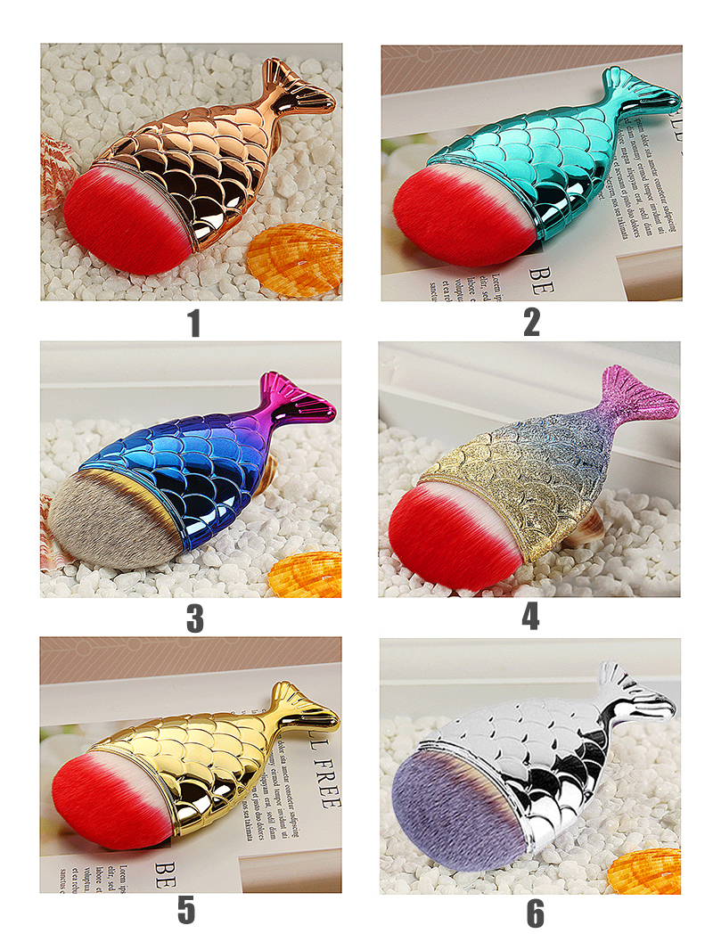 fish-modeled cosmetic brush