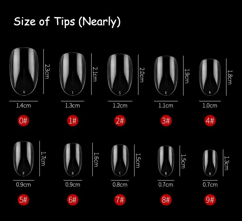 oval nail tip