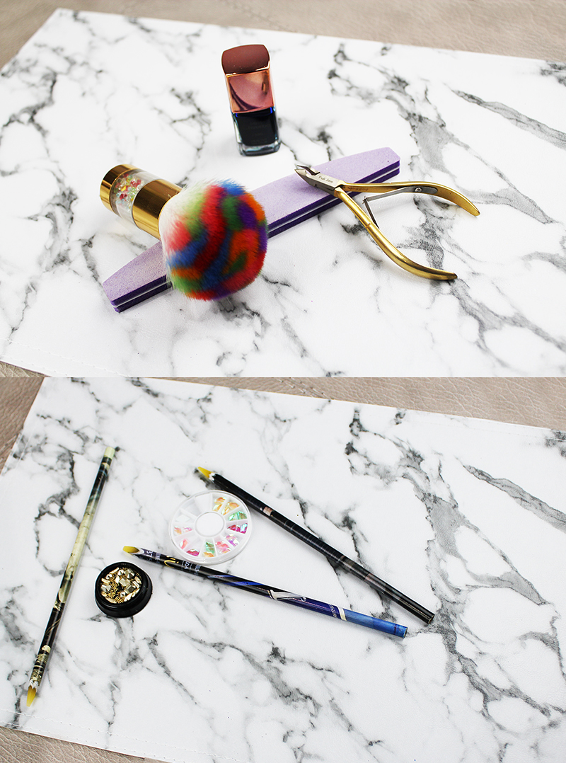 marble leather hand pad
