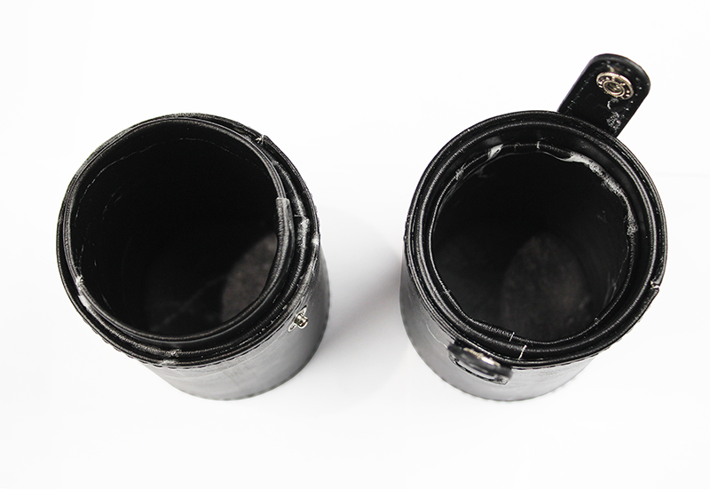 marble leather round brush holder