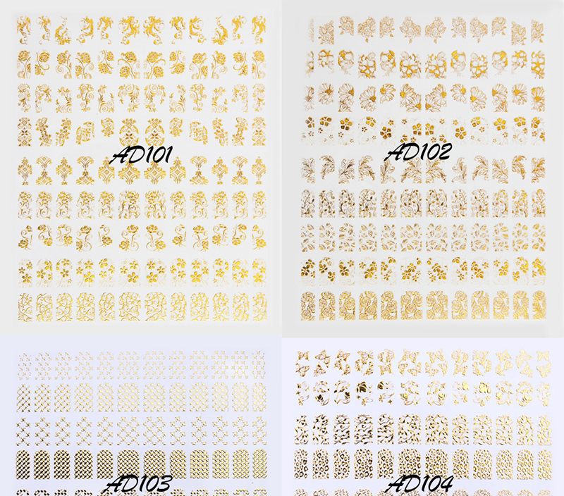 gilded nail sticker