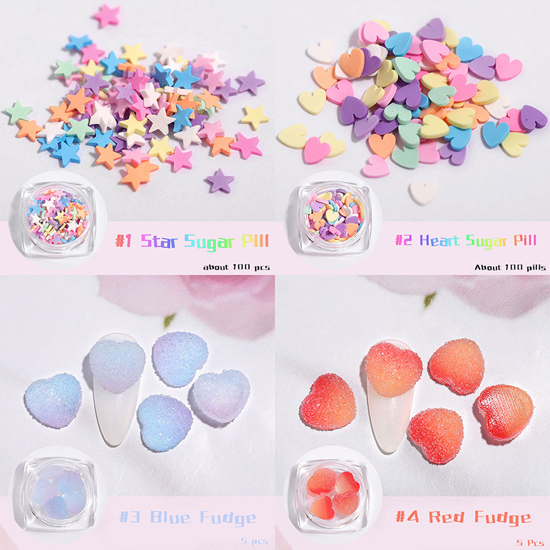 nail art sugar decoration