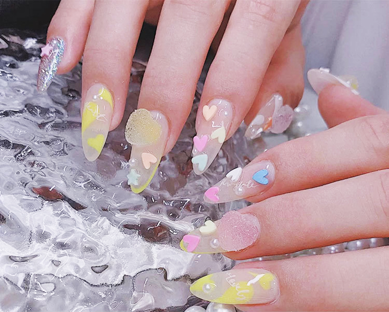 nail art sugar decoration