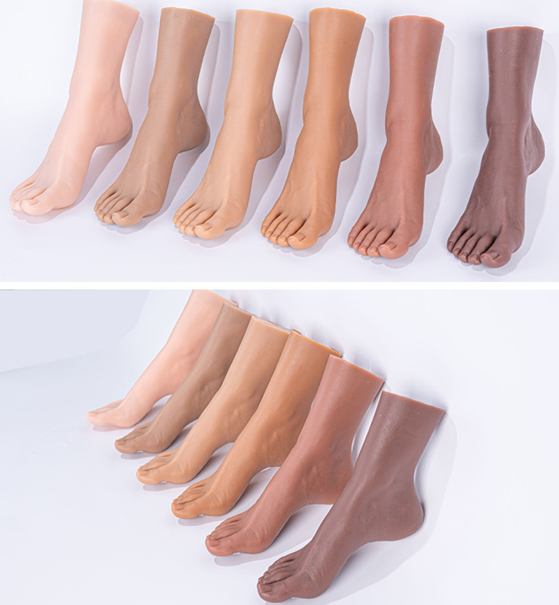 emulational silicone practice foot