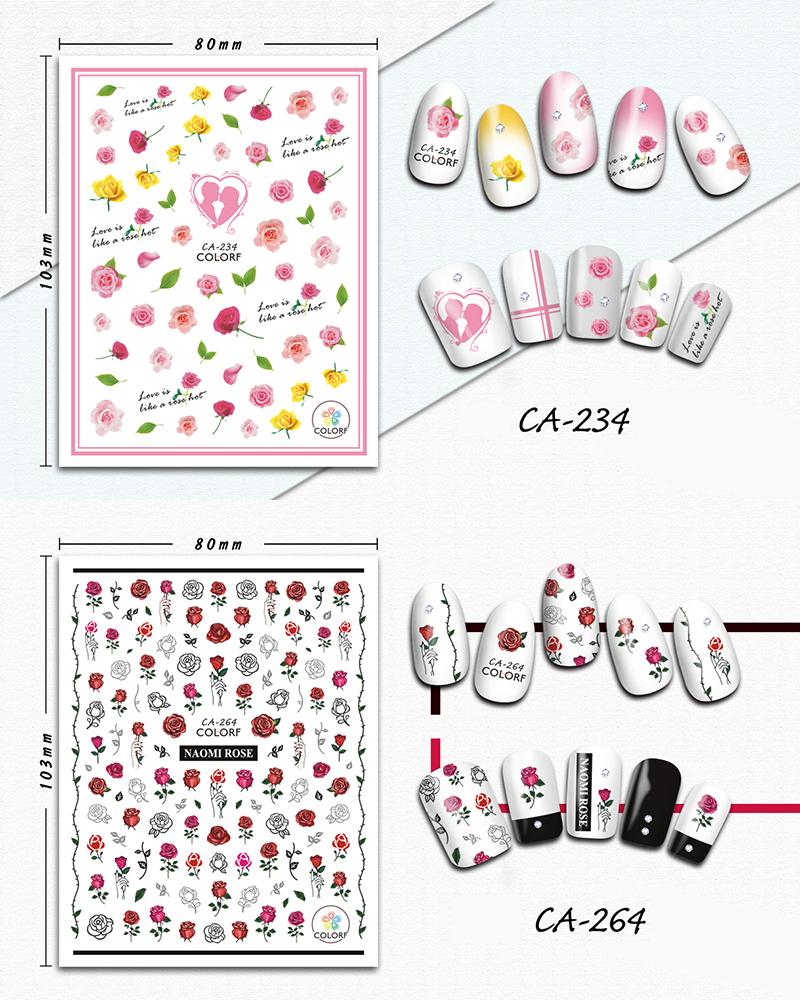 ca rose stickers