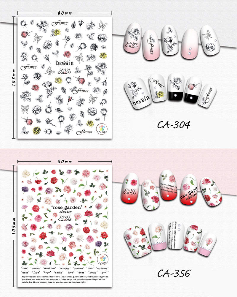 ca rose stickers