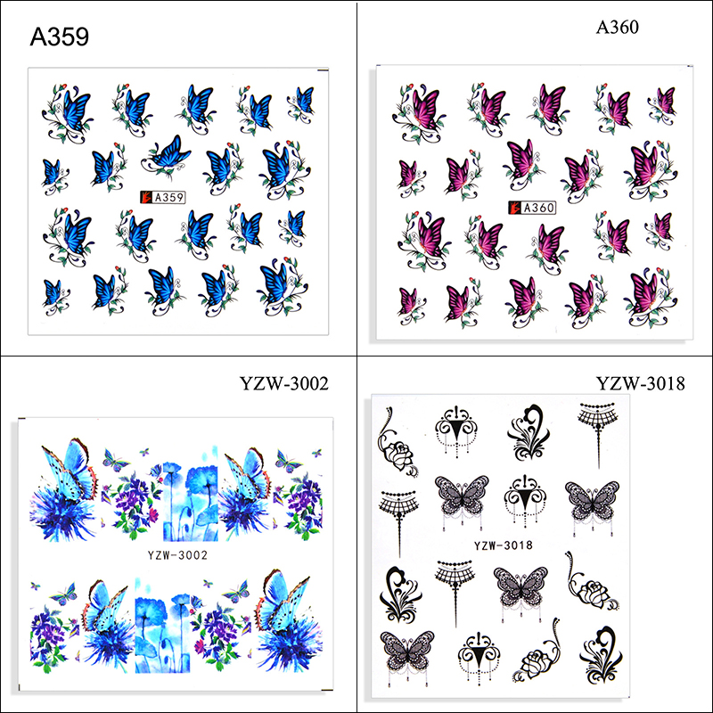 蝴蝶/豹纹水贴花