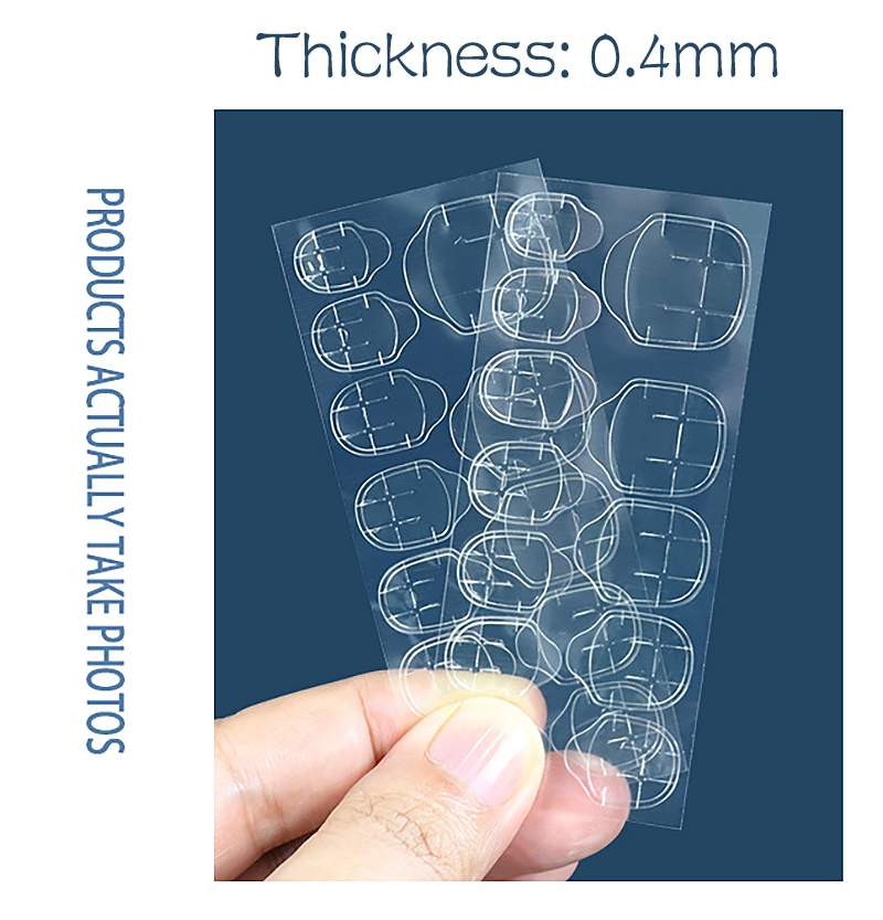 nail transparent double-sided paster