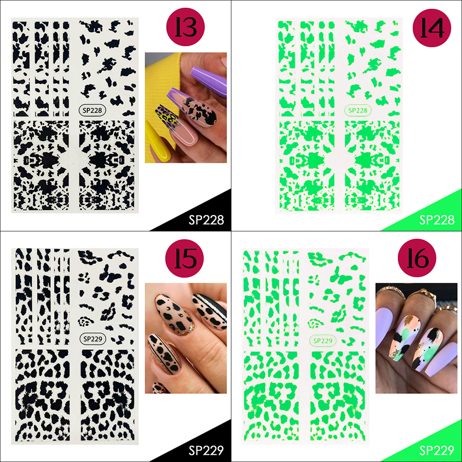 green fluorescent sticker