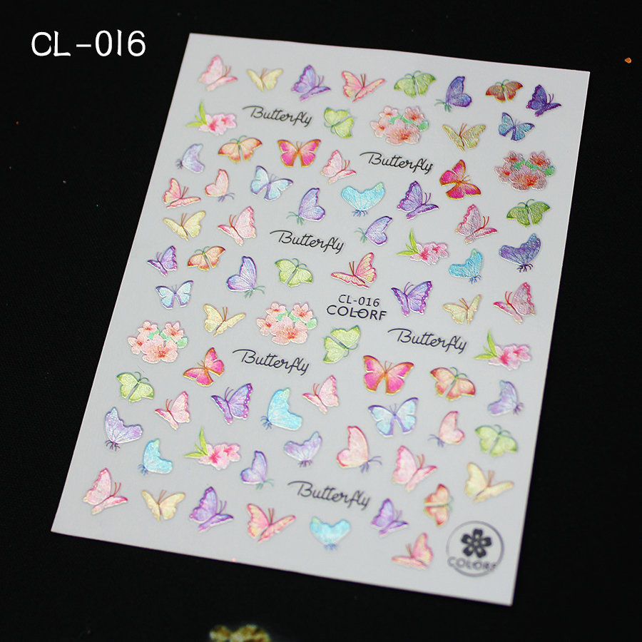 cl系列蝴蝶指甲贴