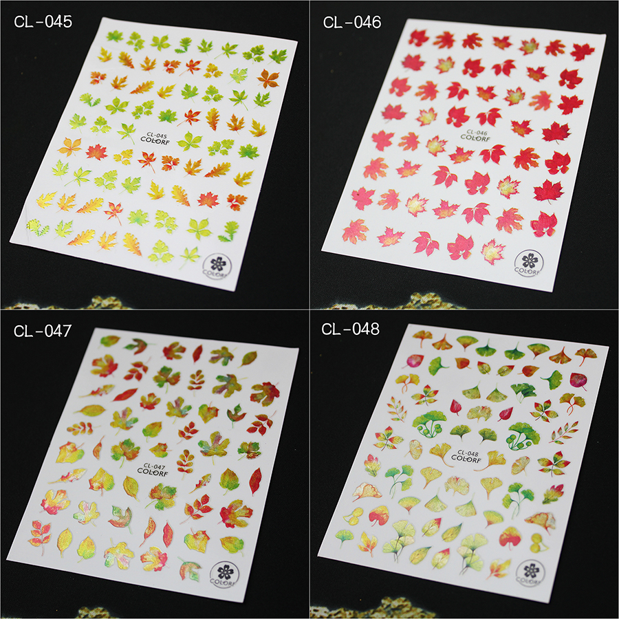 cl series flower nail stickers
