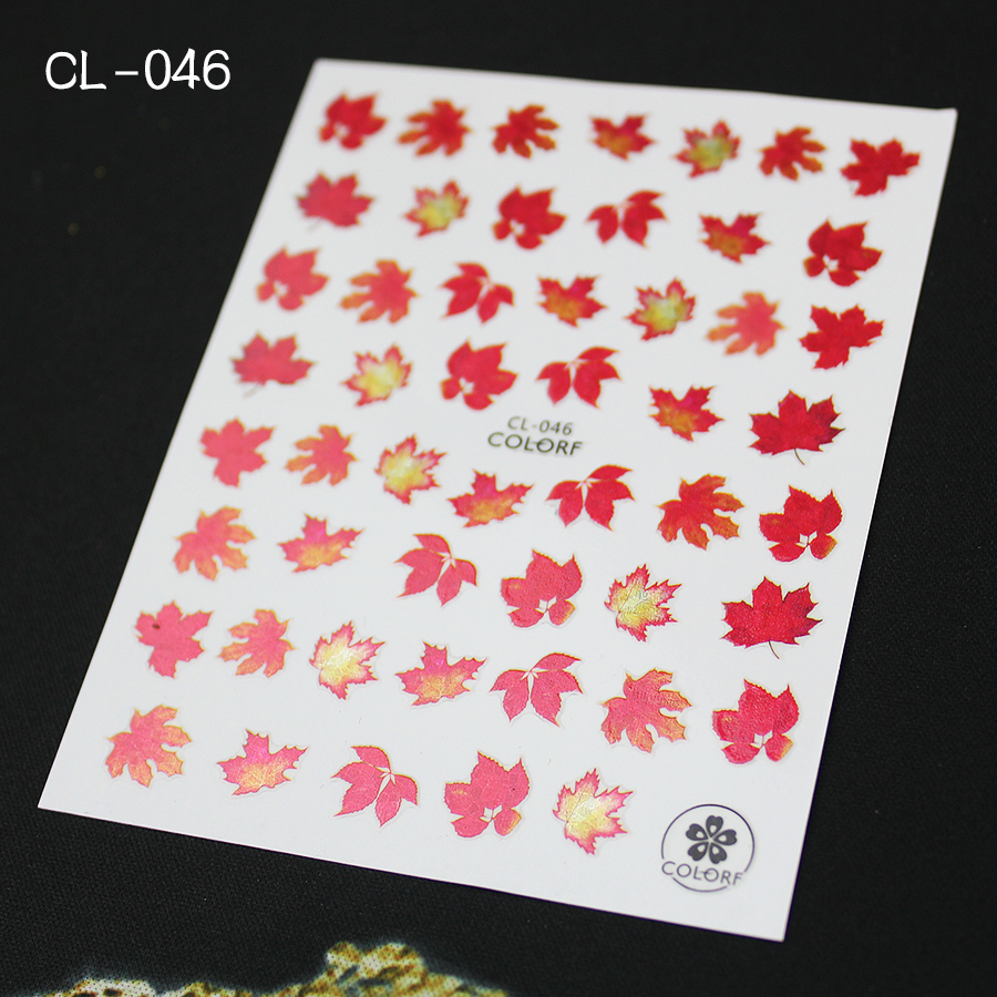 cl series flower nail stickers
