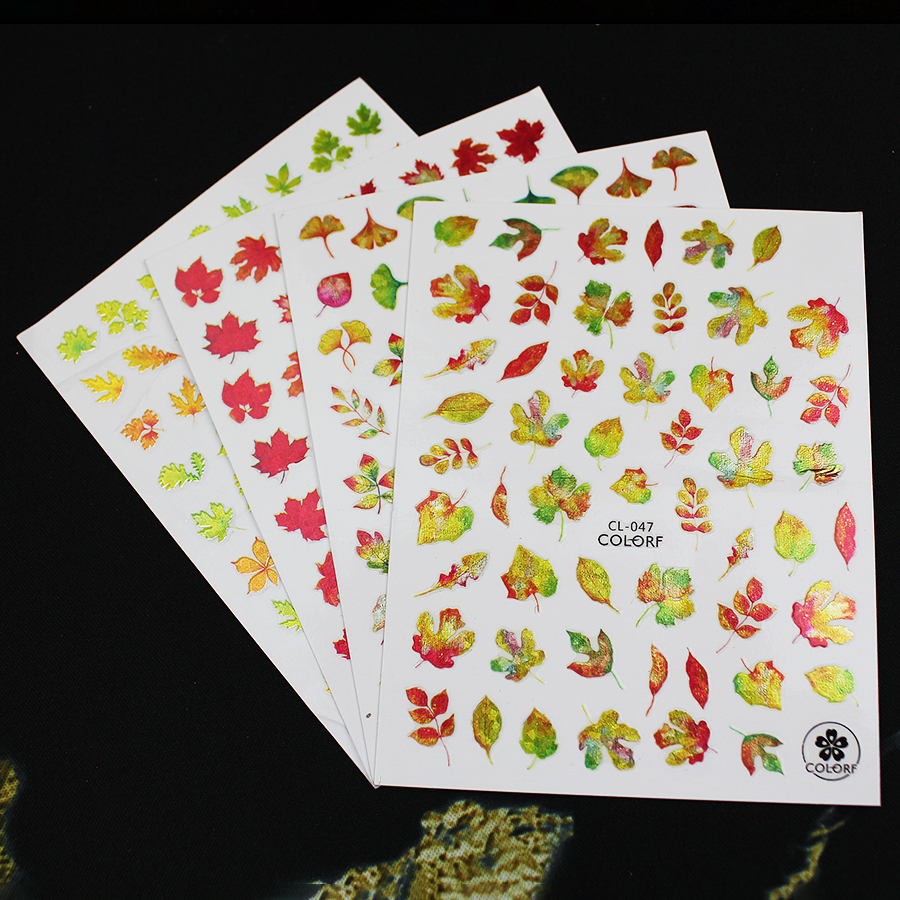 cl series flower nail stickers
