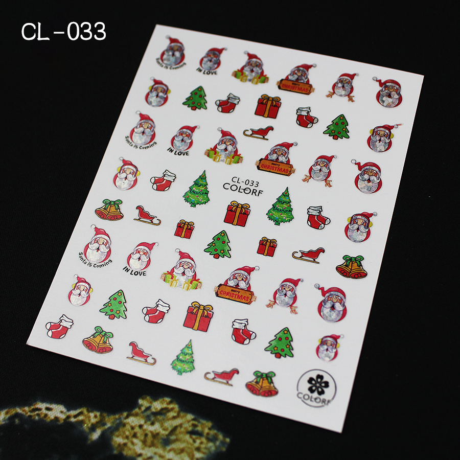 cl系列圣诞指甲贴