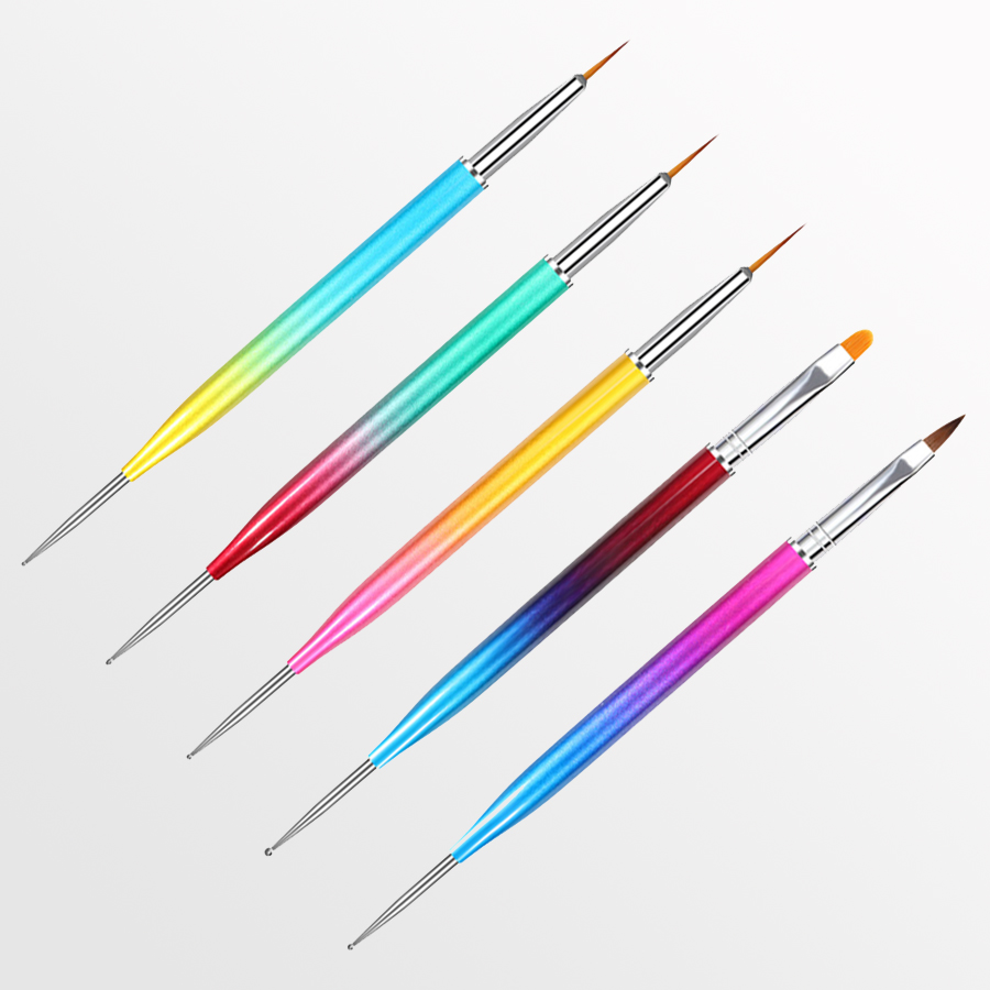 double-head nail art brush set