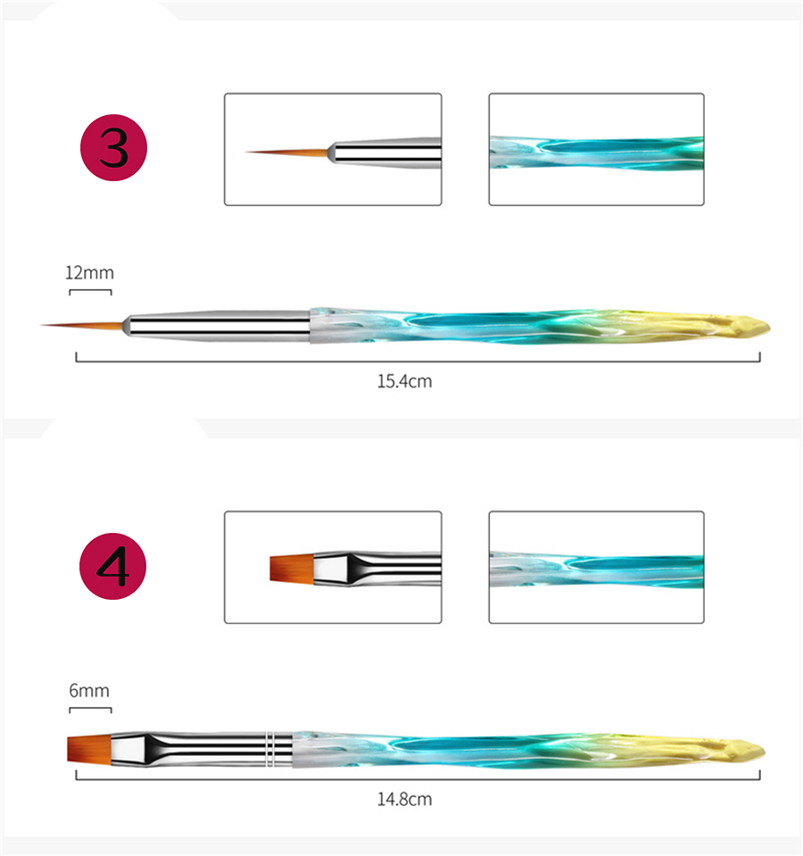 acrylic brush set
