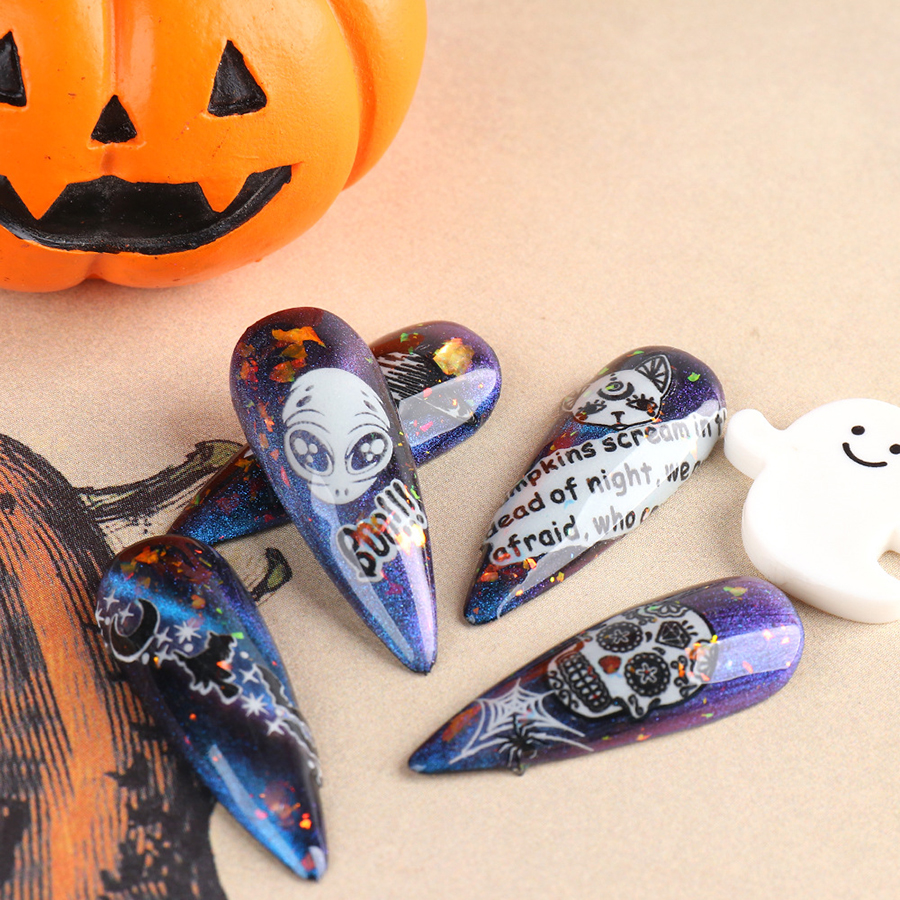 cy046-054 luminous halloween sticker