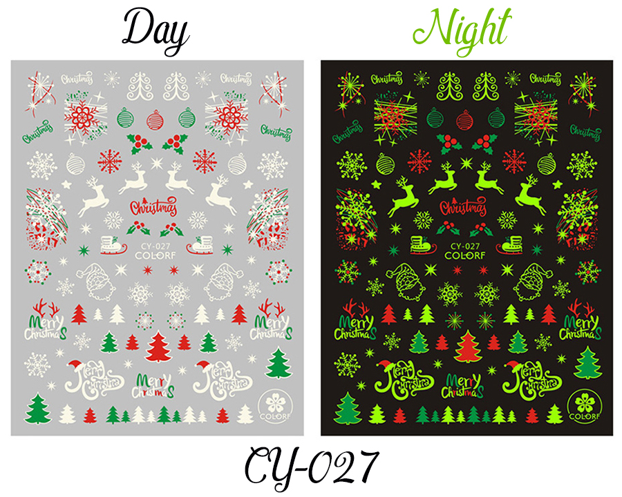 cy019-027 christmas sticker