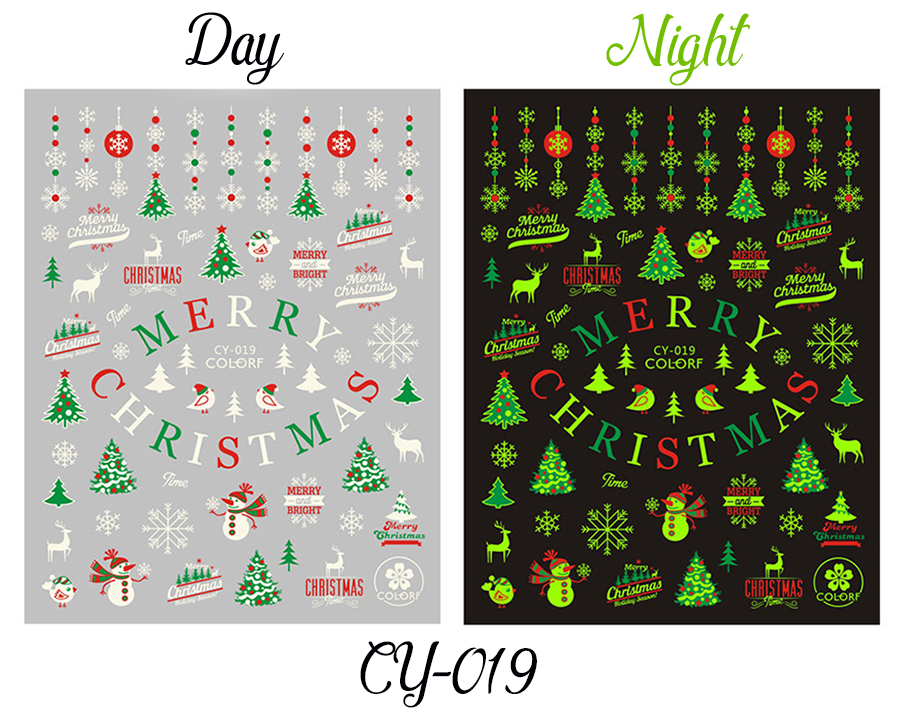 cy019-027 christmas sticker