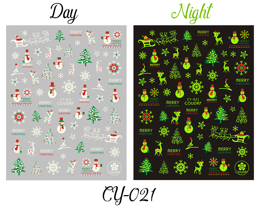 cy019-027 christmas sticker