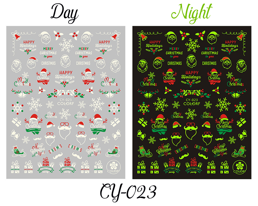 cy019-027 christmas sticker