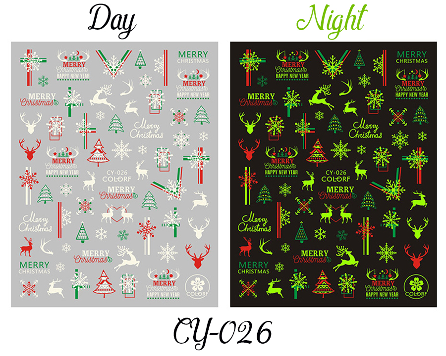 cy019-027 christmas sticker