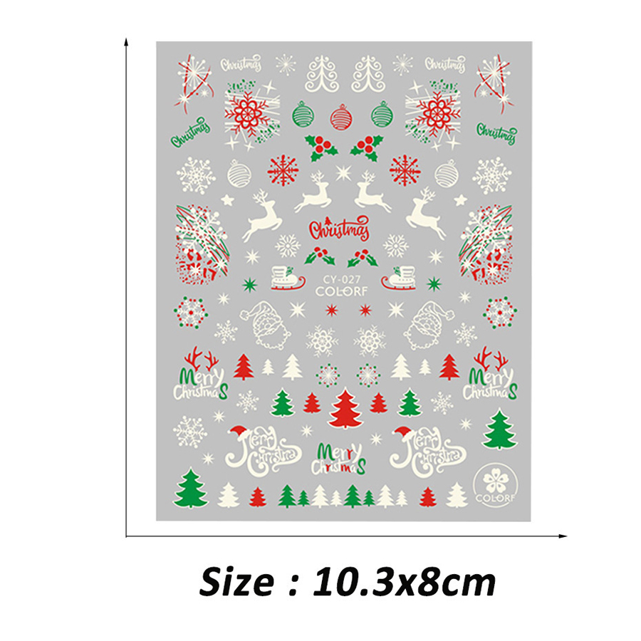 cy019-027 christmas sticker