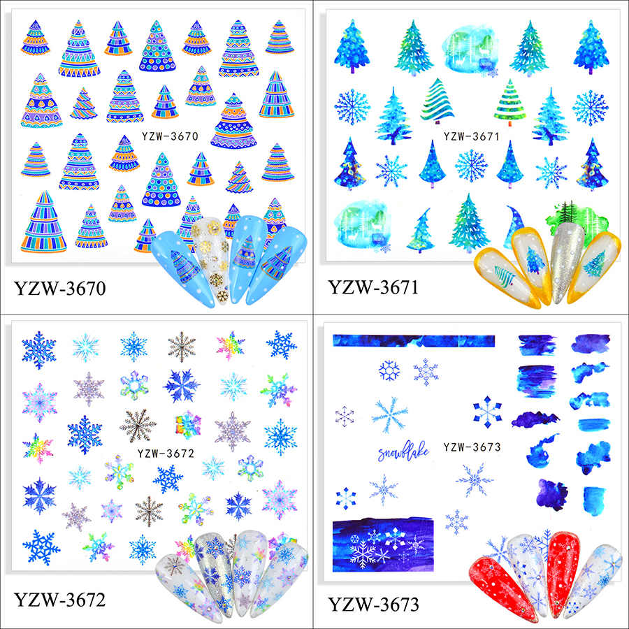 yzw3658-3681 圣诞水贴花