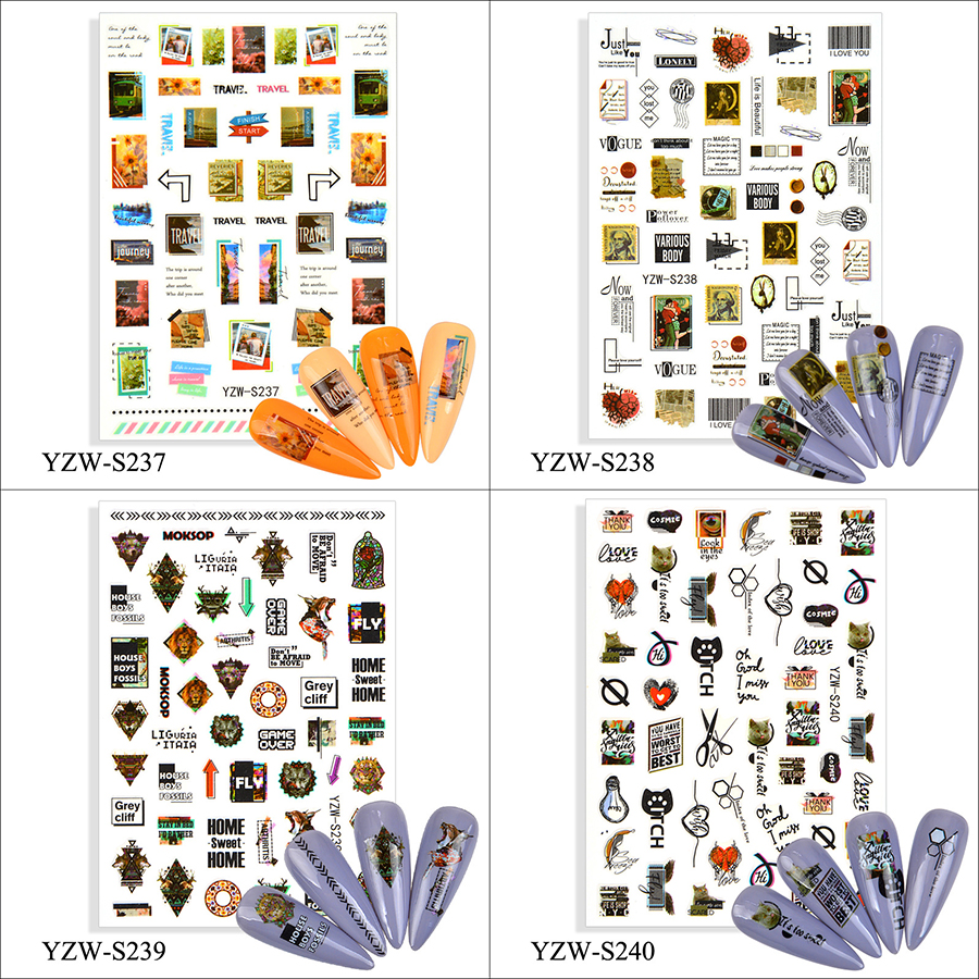 yzws237-s252 nail sticker