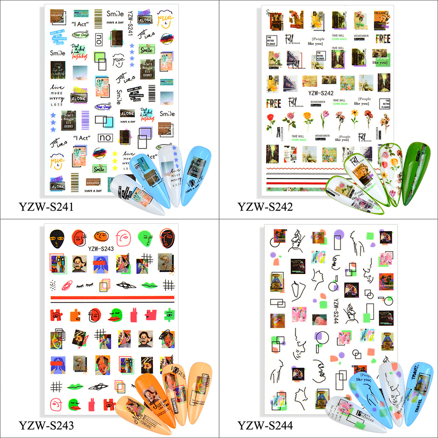 yzws237-s252 nail sticker