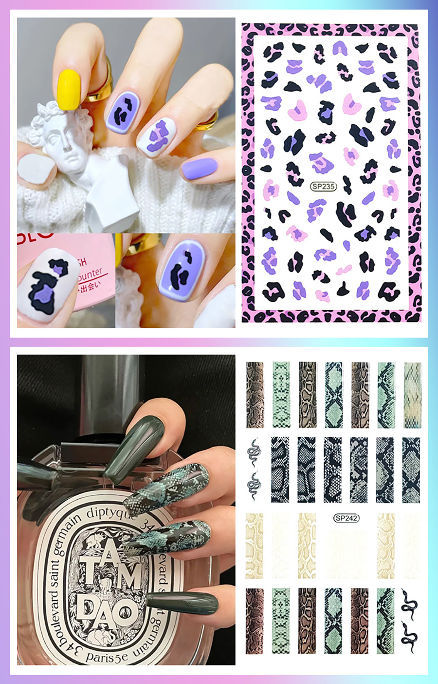 sp234-245 nail sticker